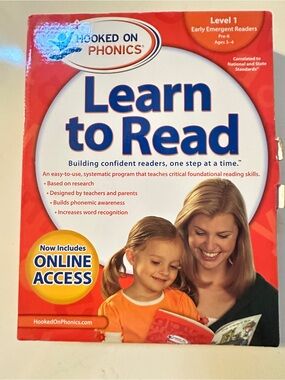 Hooked on Phonics Learn to Read Level 1: Early Emergent Readers Pre-K  Ages 3-4
